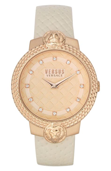 VERSUS Versace Montorgueil Crystal Index Leather 